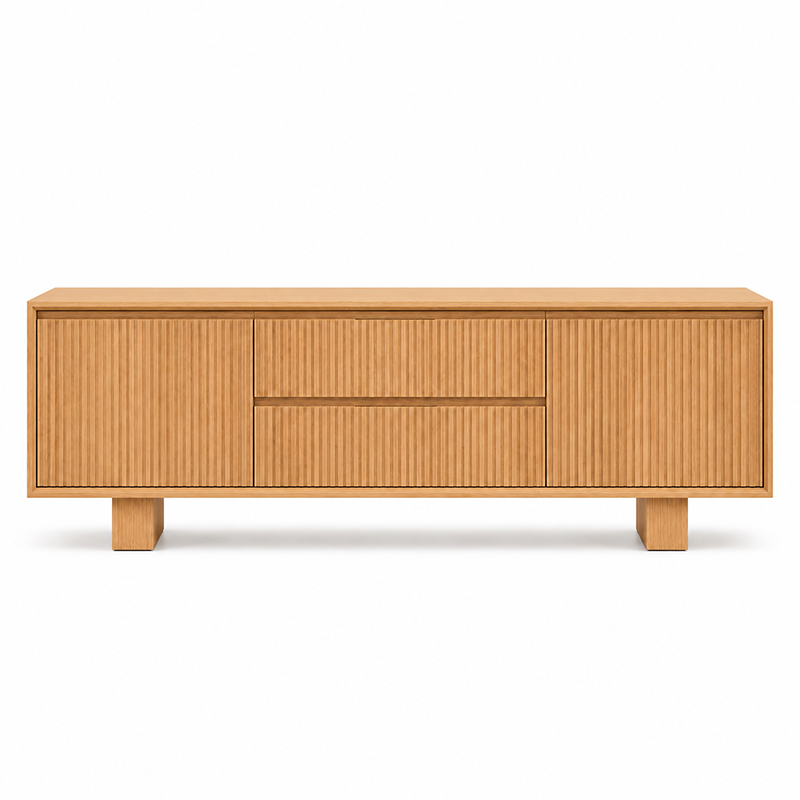 Princeton 2 Door 2 Drawer TV Unit W180cm (Oak)