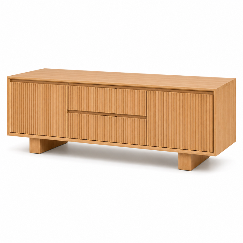 Princeton 2 Door 2 Drawer TV Unit W180cm (Oak)