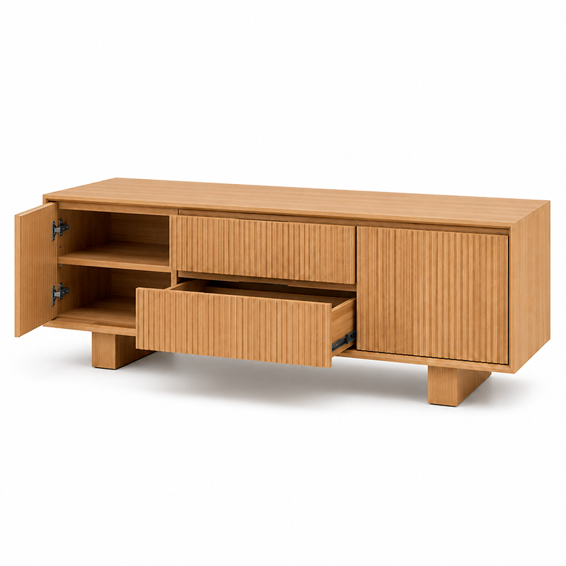 Princeton 2 Door 2 Drawer TV Unit W180cm (Oak)