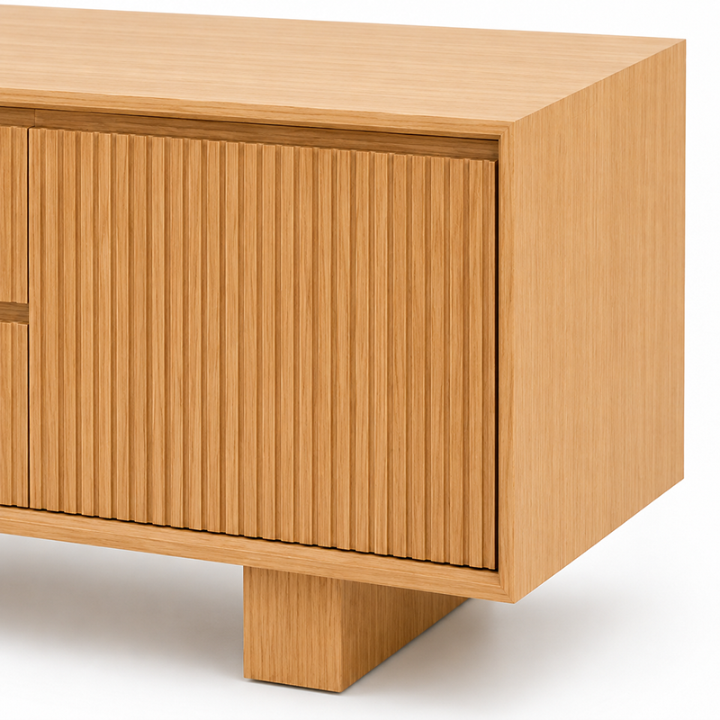 Princeton 2 Door 2 Drawer TV Unit W180cm (Oak)