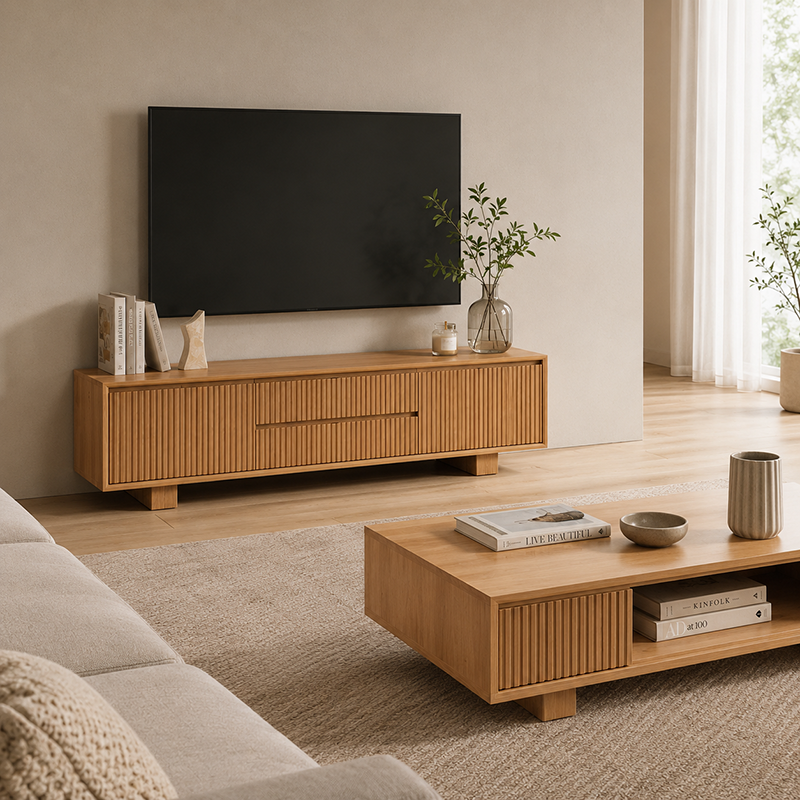 Princeton 2Doors 2Drws TV Unit 1.8m