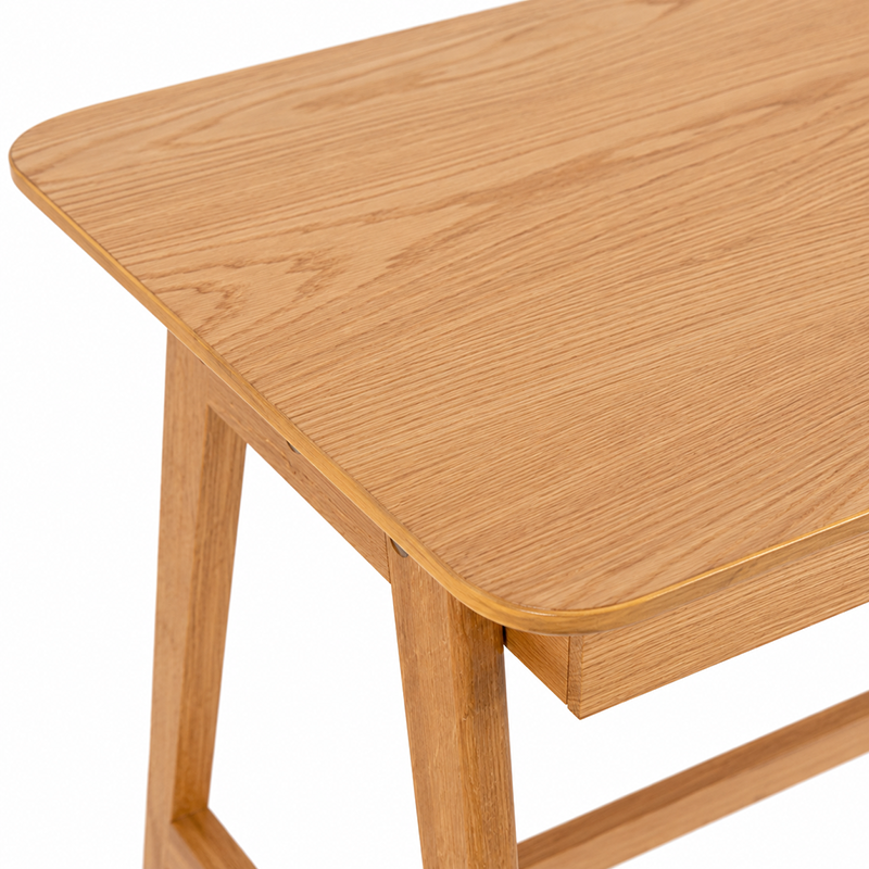 Radius Solid Oak Desk 1100mm
