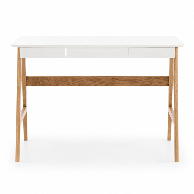 Radius Solid Oak Desk 1100mm