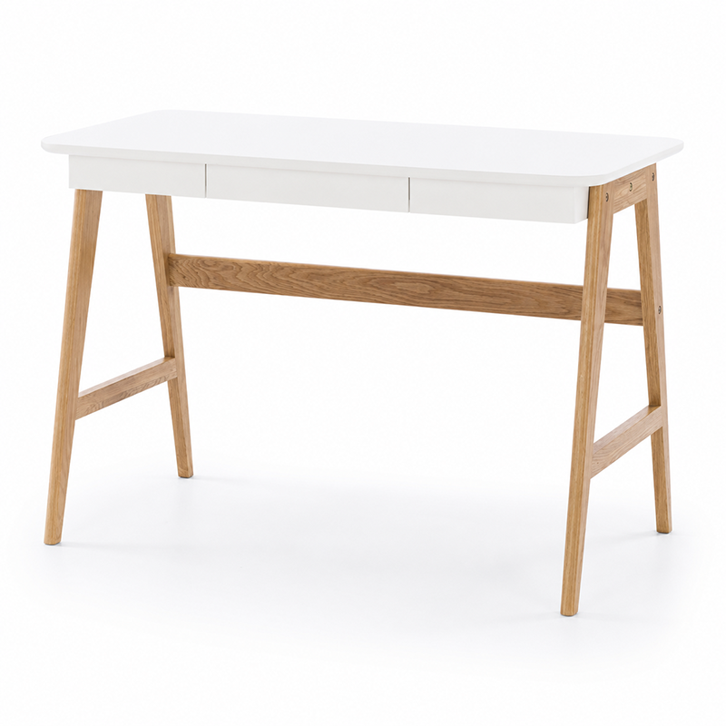 Radius Solid Oak Desk 1100mm