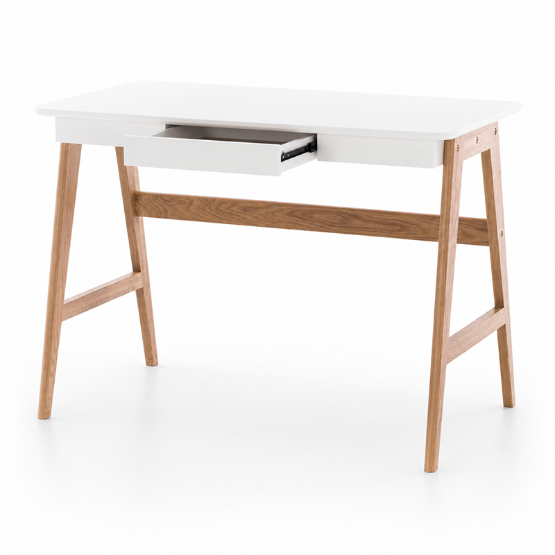Radius Solid Oak Desk 1100mm