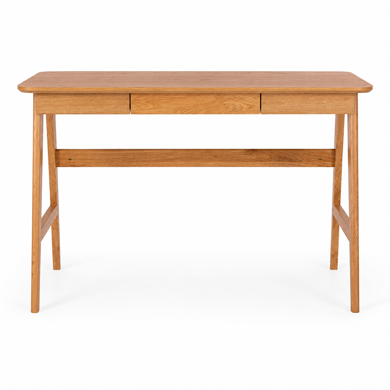 Radius Solid Oak Desk 1100mm
