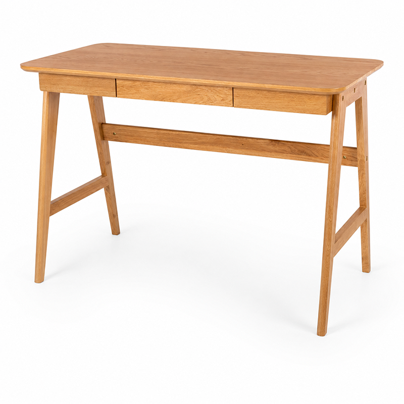 Radius Solid Oak Desk 1100mm