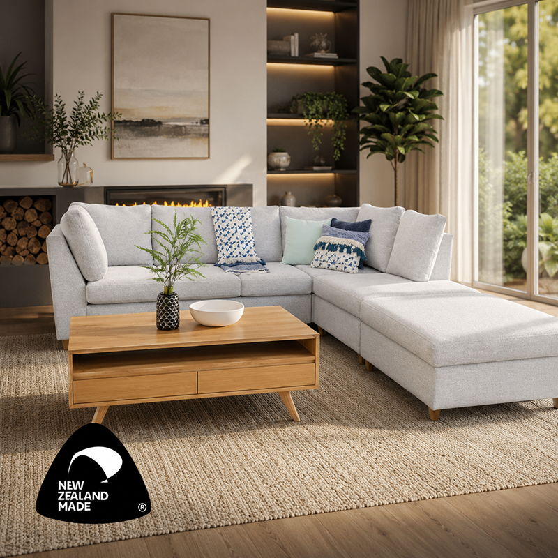 Rebecca Sofa Chaise & Ottoman