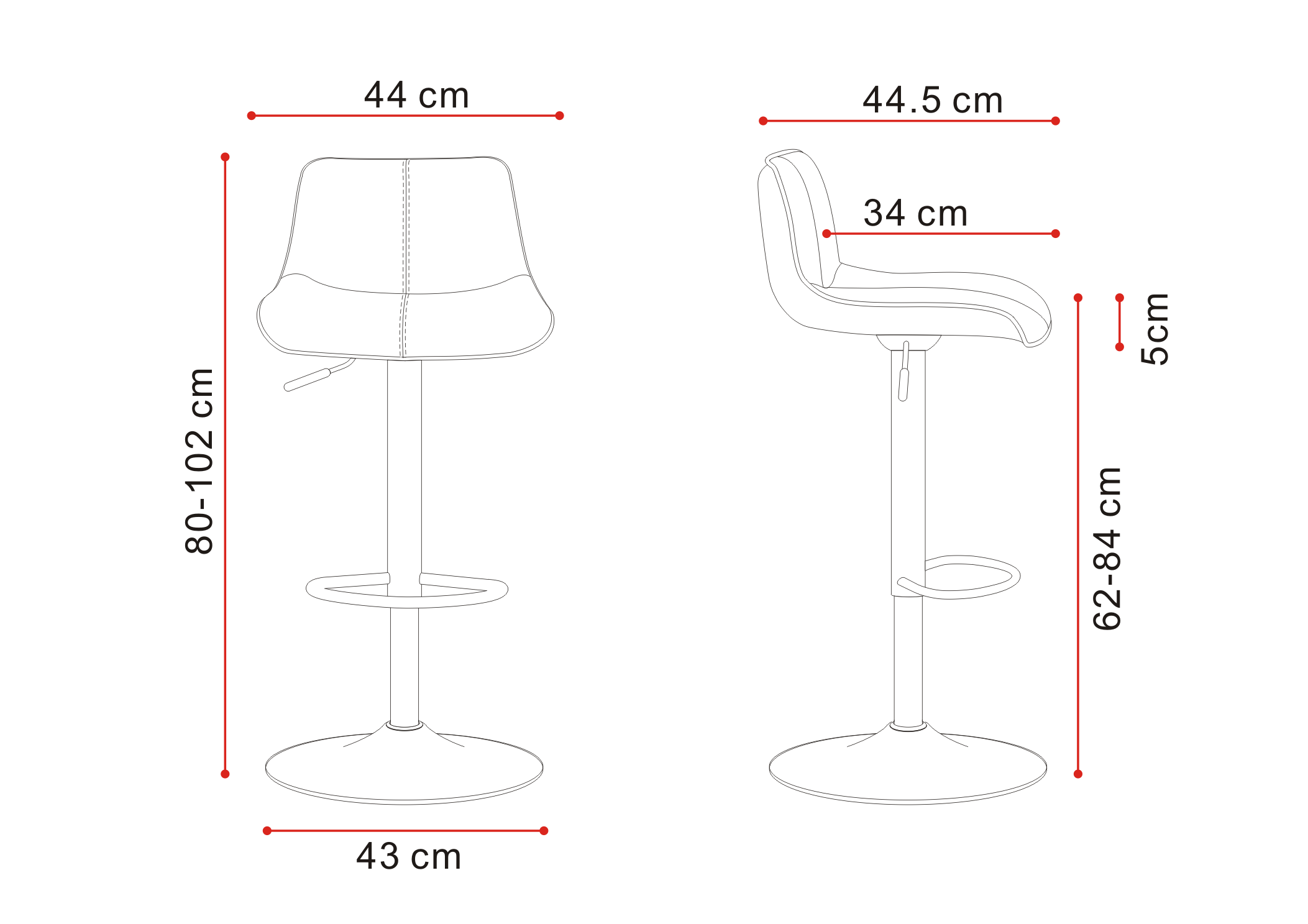 Rene Barstool (Beige / Brown / Camel)