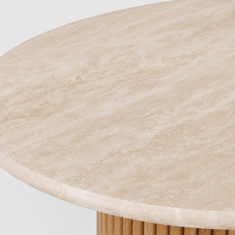 Rho Round Dining Table W120cm (Natural Oak)