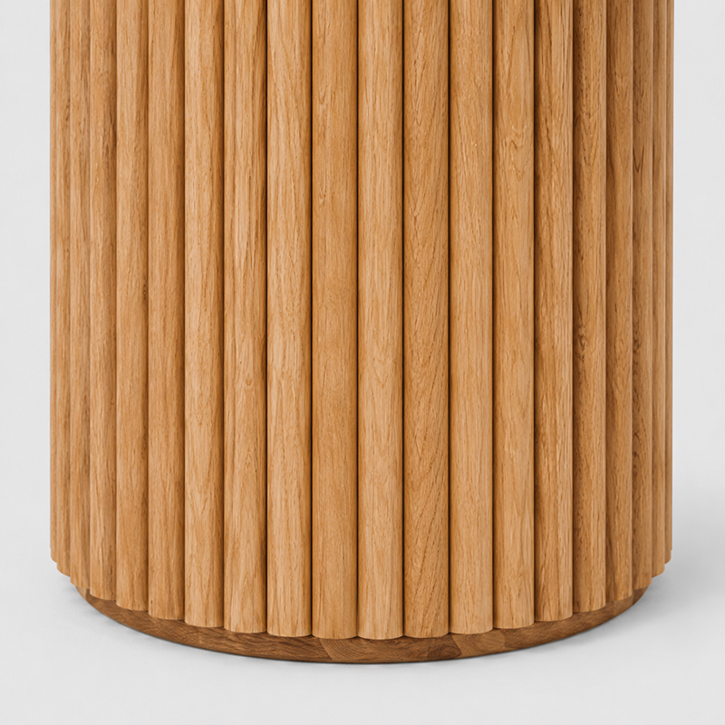Rho Round Dining Table W120cm (Natural Oak)