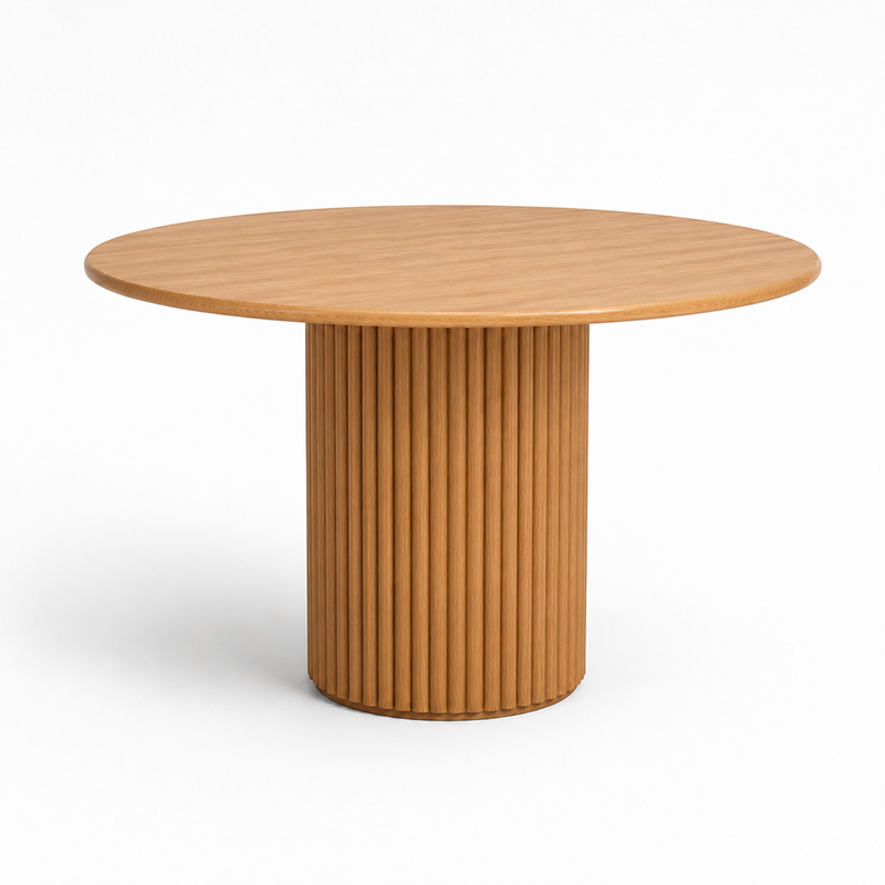 Rho Round Dining Table W120cm (Natural Oak)