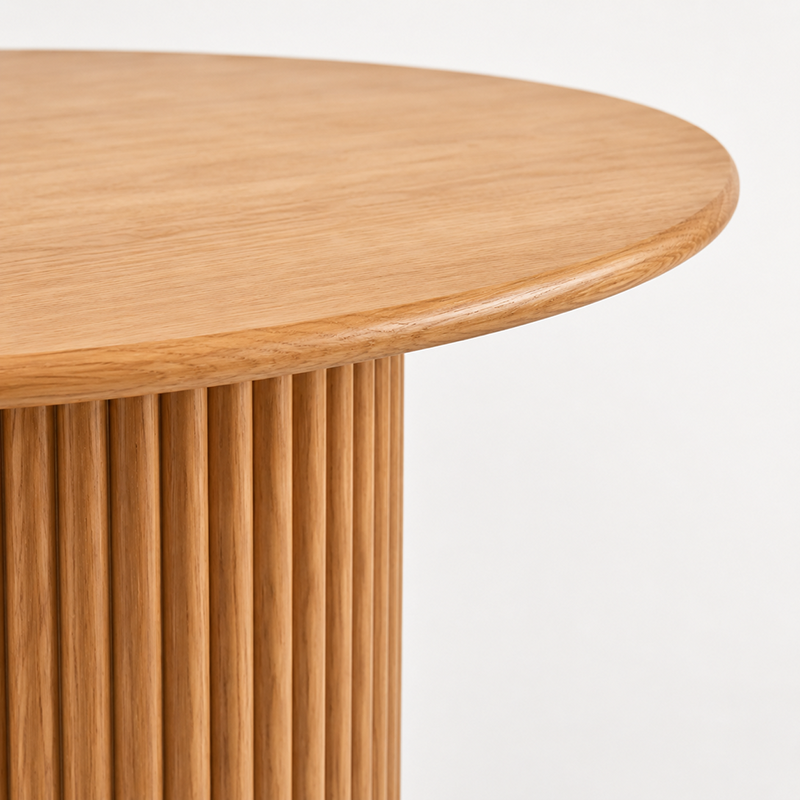 Rho Round Dining Table W120cm (Natural Oak)