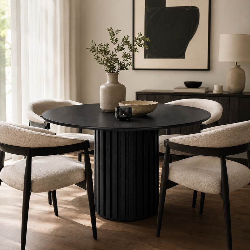 Rho Round Dining Table W120cm (Natural Oak)
