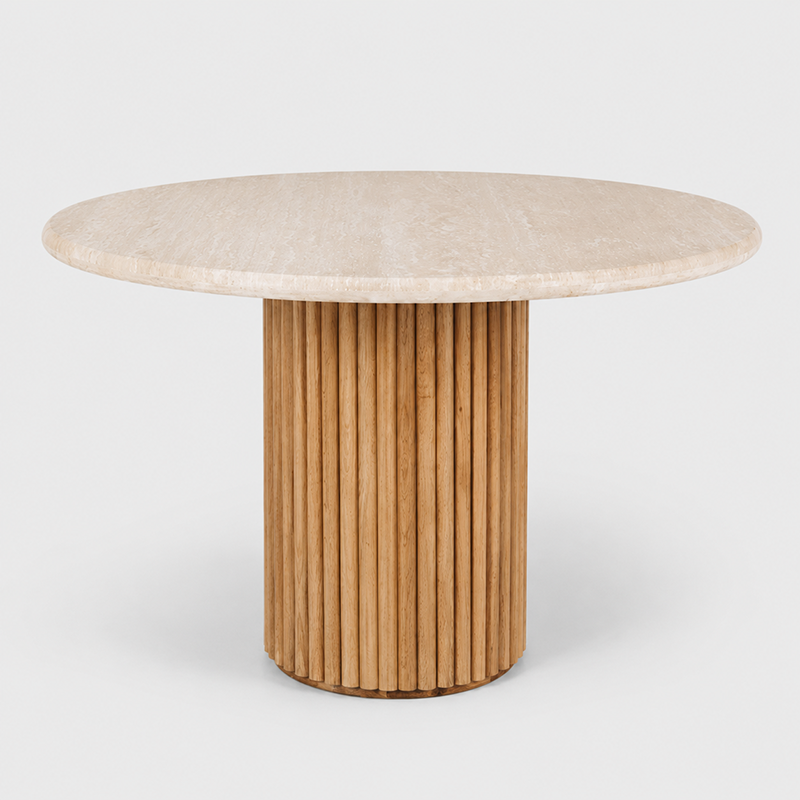 Rho Round Dining Table W120cm (Natural Oak)