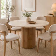 Rho Round Dining Table W120cm (Natural Oak)