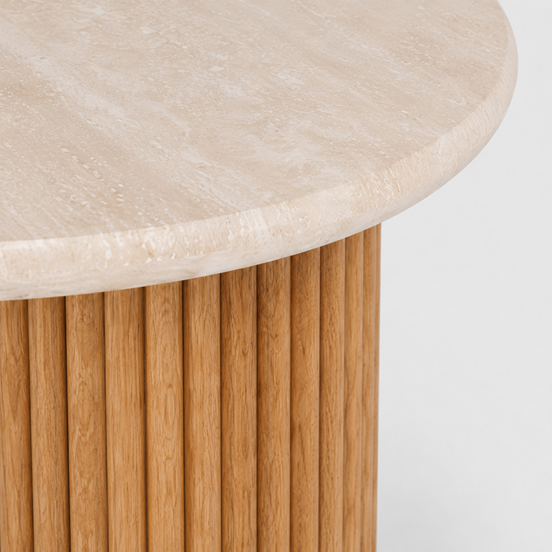 Rho Round Dining Table W120cm (Natural Oak)