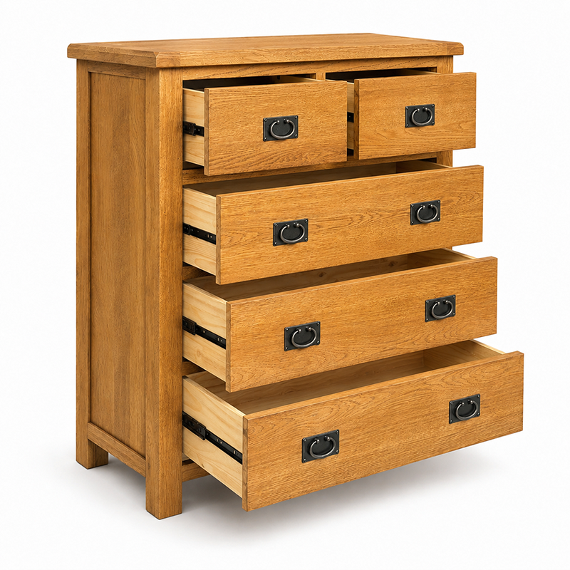 Richmond Tallboy 5 Drawer (Brown)