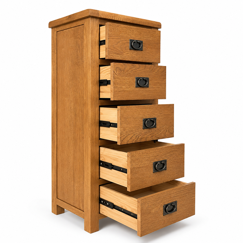 Richmond Slimboy 5 Drawer (Brown)