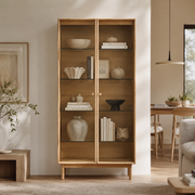 Rotterdam Oak Display Cabinet 1000mm
