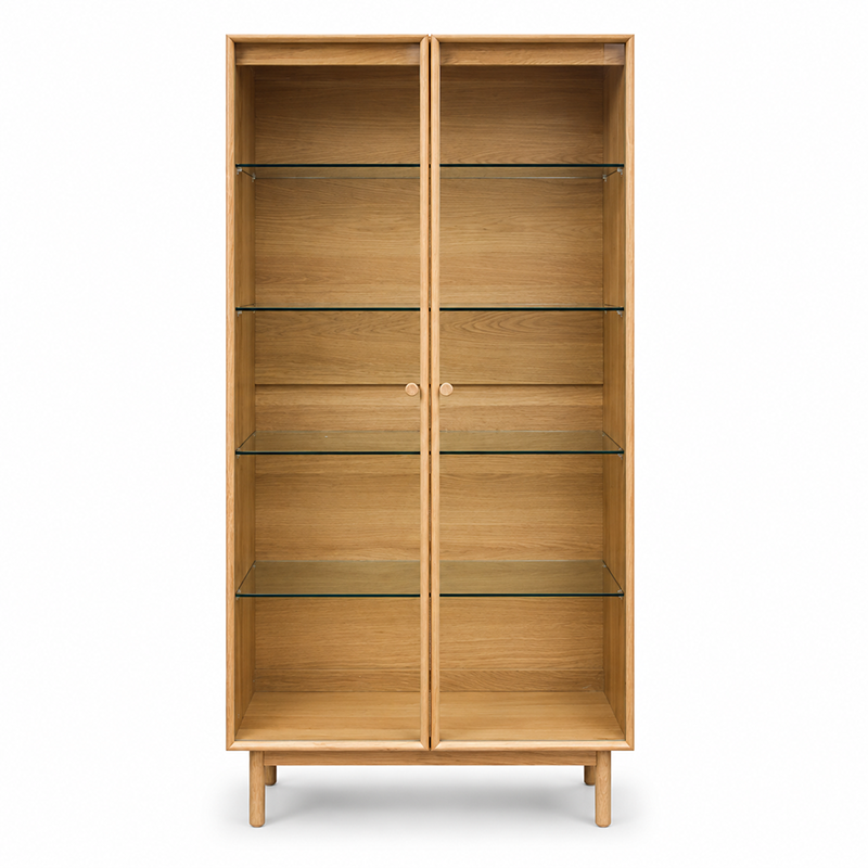 Rotterdam Oak Display Cabinet 1000mm