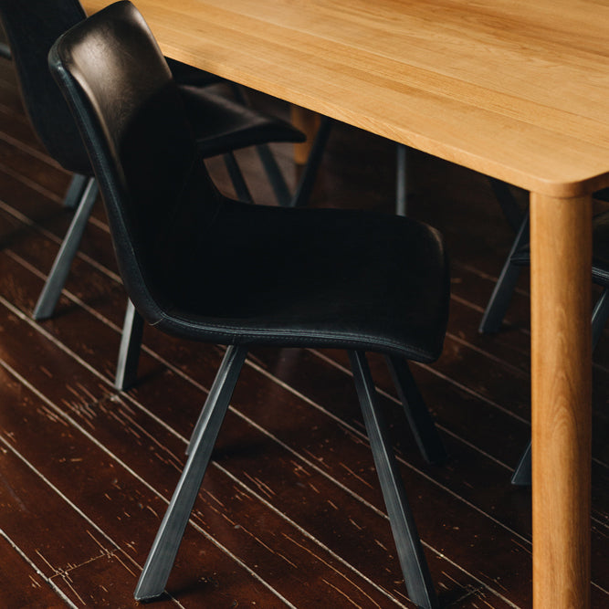 Rustic PU Metal Dining Chair