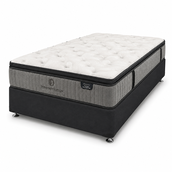 SM Pocket Pillow Top Mattress with NZ Made Base – Medium Feel