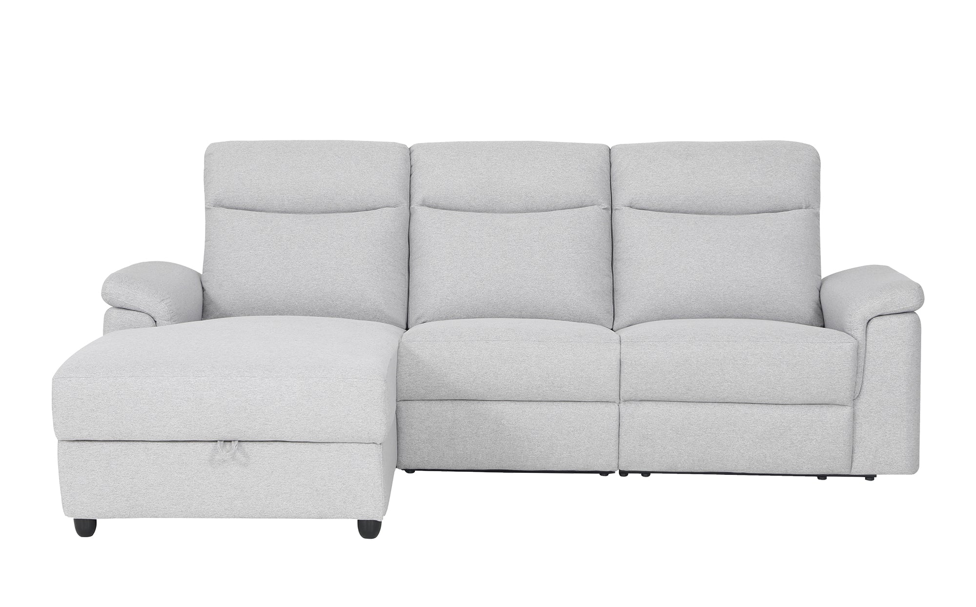 Dawson Fabric 3 Seat Reversible Chaise Lounge With Storage
