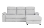 Dawson Fabric 3 Seat Reversible Chaise Lounge With Storage