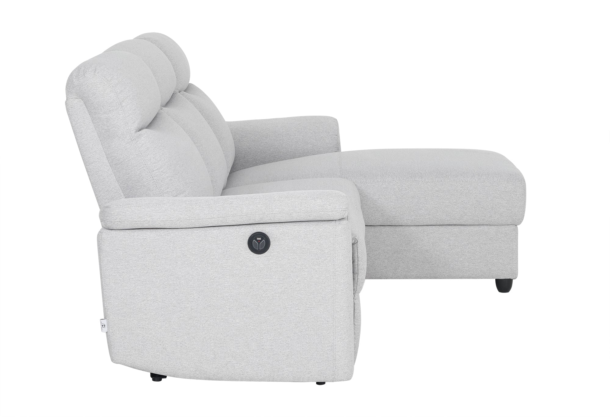 Dawson Fabric 3 Seat Reversible Chaise Lounge With Storage