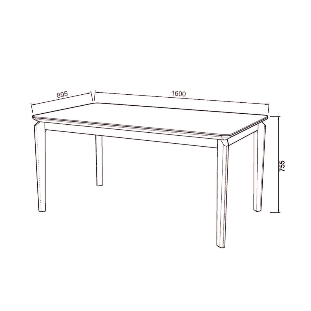 Santorini Dining Table Ceramic