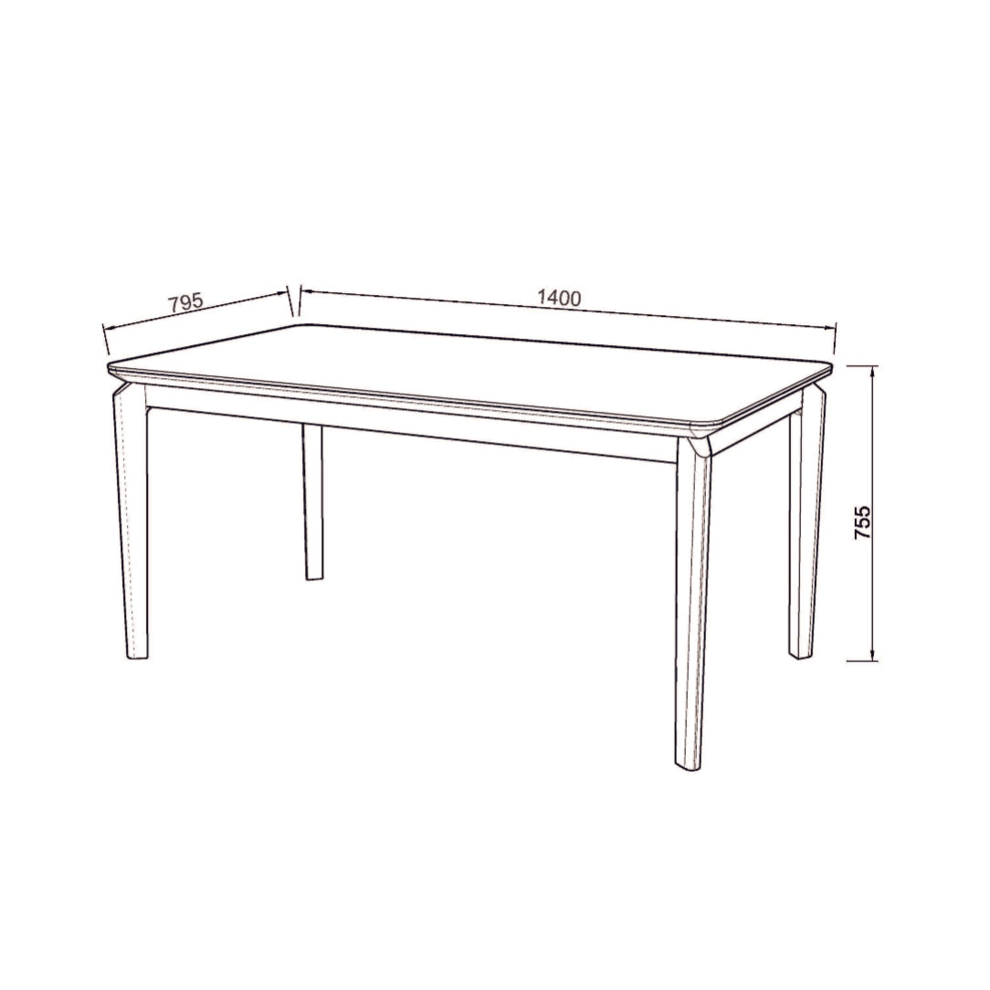 Santorini Dining Table Ceramic