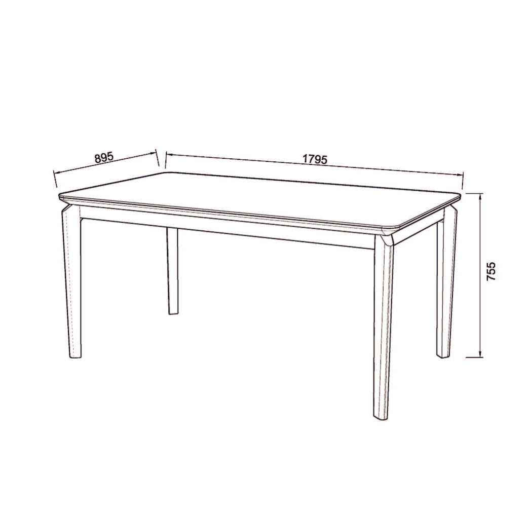 Santorini Dining Table Ceramic