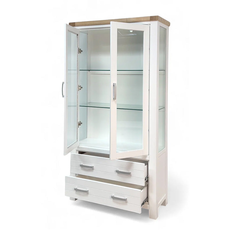 Sicily 2 Door 2 Drw Large Display Cabinet