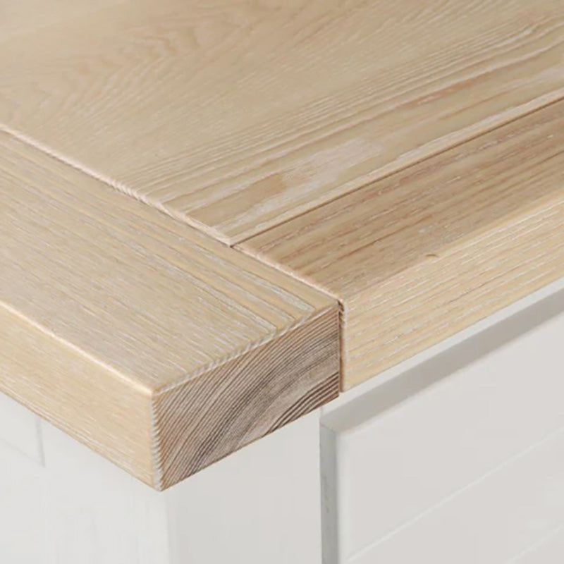Sicily 1 Drawer Bedside Table (White)