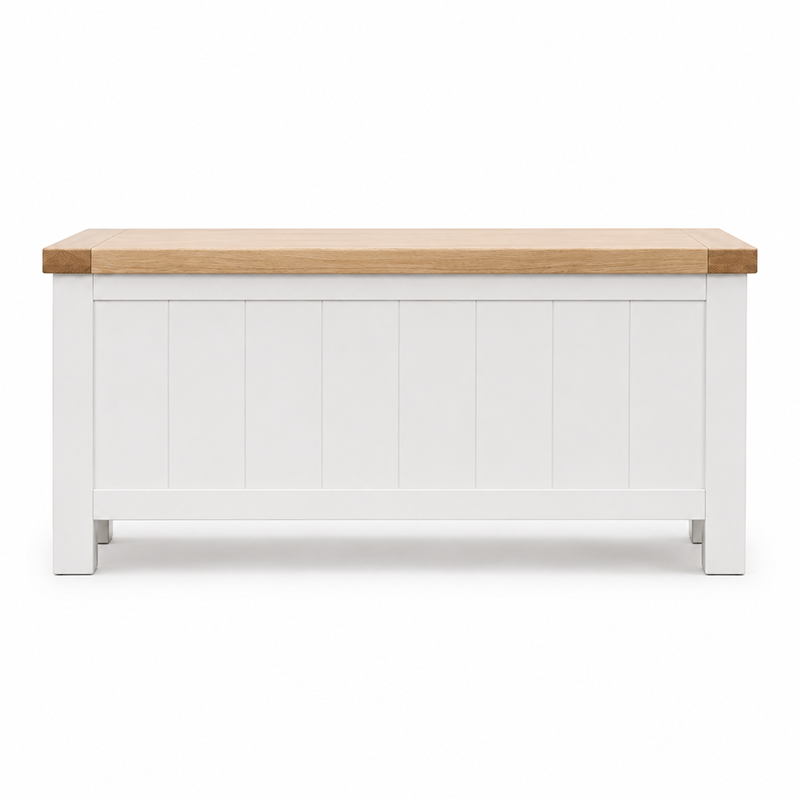 Sicily Blanket Box (White / Beige / Brown)