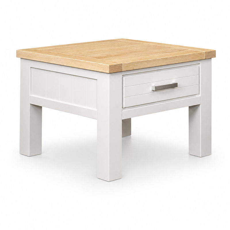 Sicily Lamp Table (White)