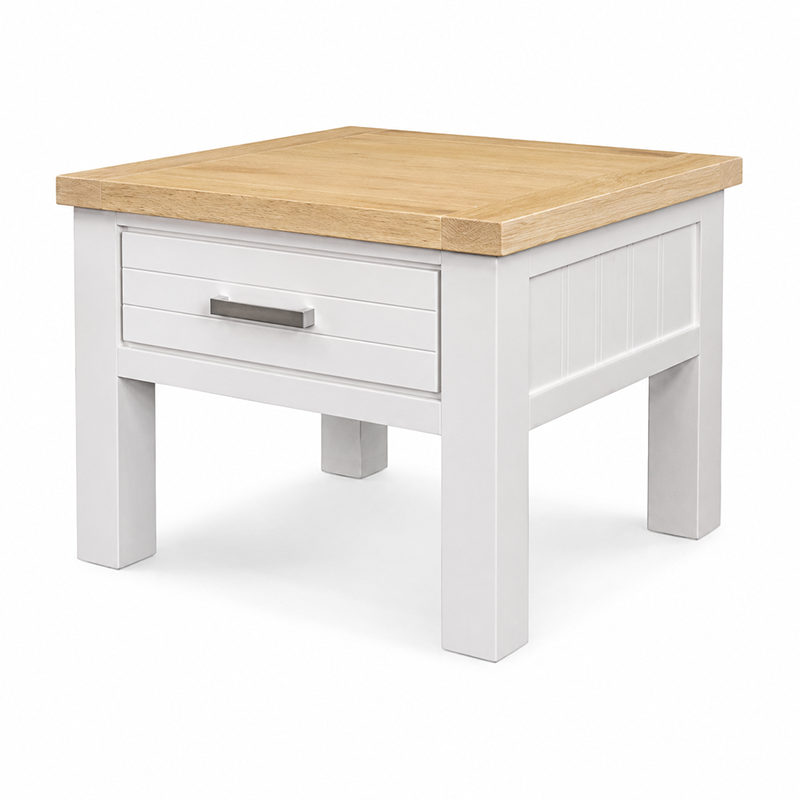Sicily Lamp Table (White)