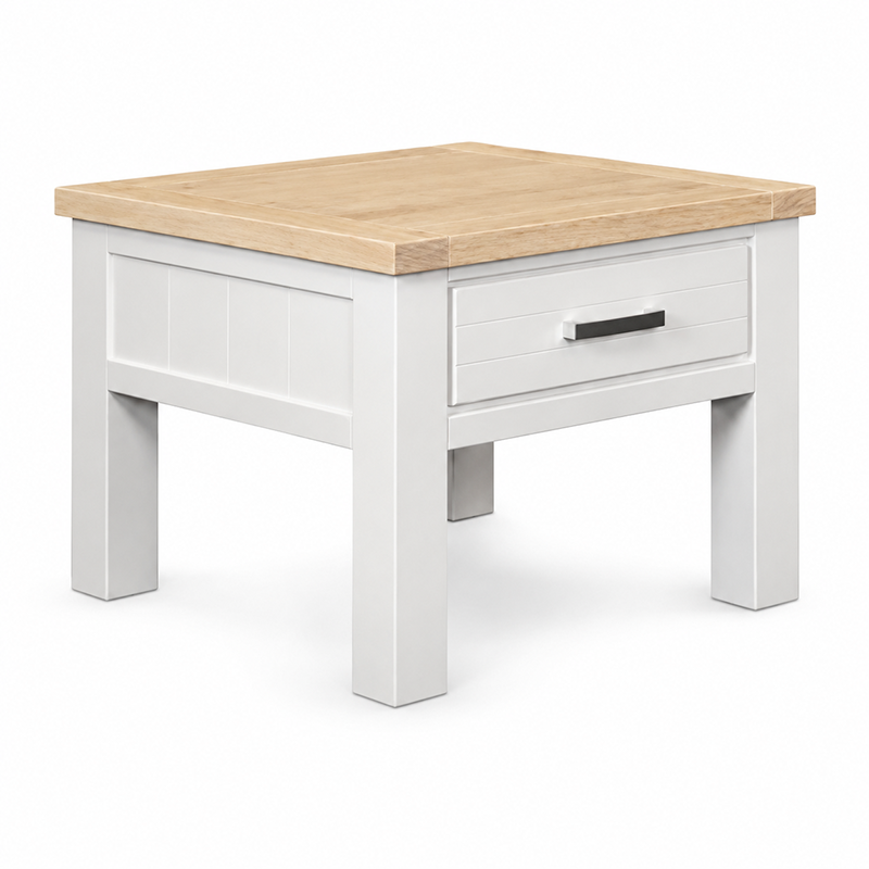 Sicily Lamp Table (White)