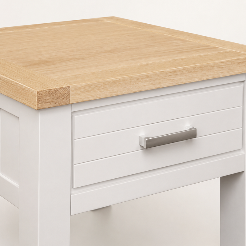Sicily Lamp Table (White)