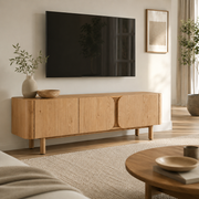 Sirocco TV Unit (Natural Oak/Black Oak)