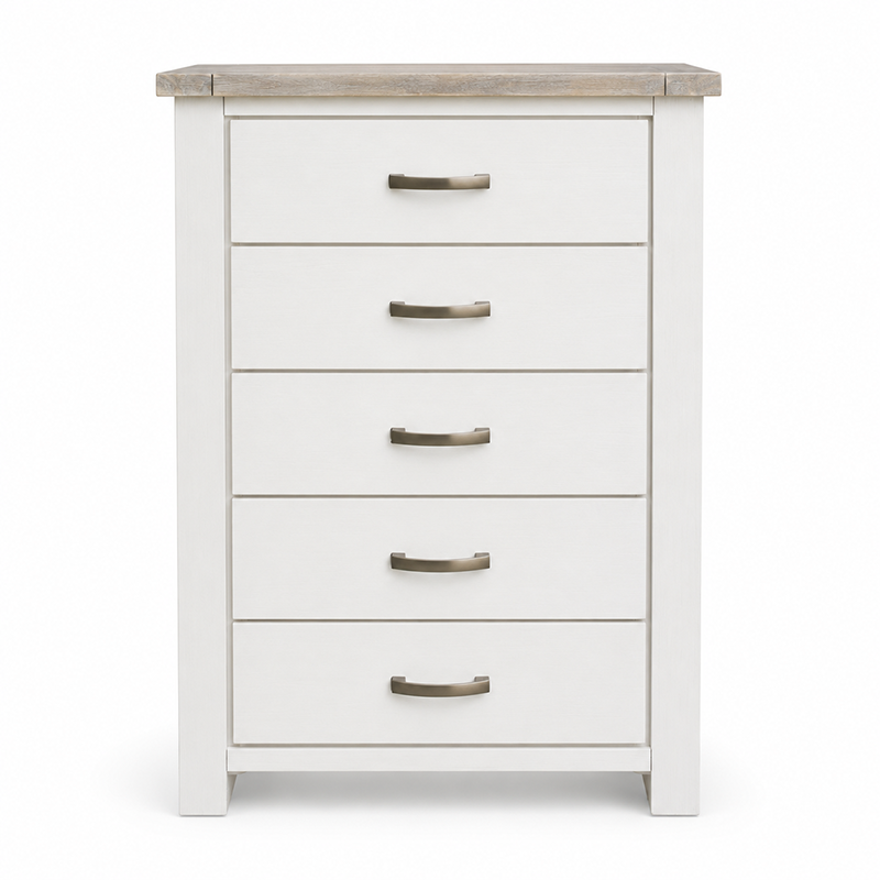 Ashland Slimboy 5 Drawer (White / Grey / Two Tone)