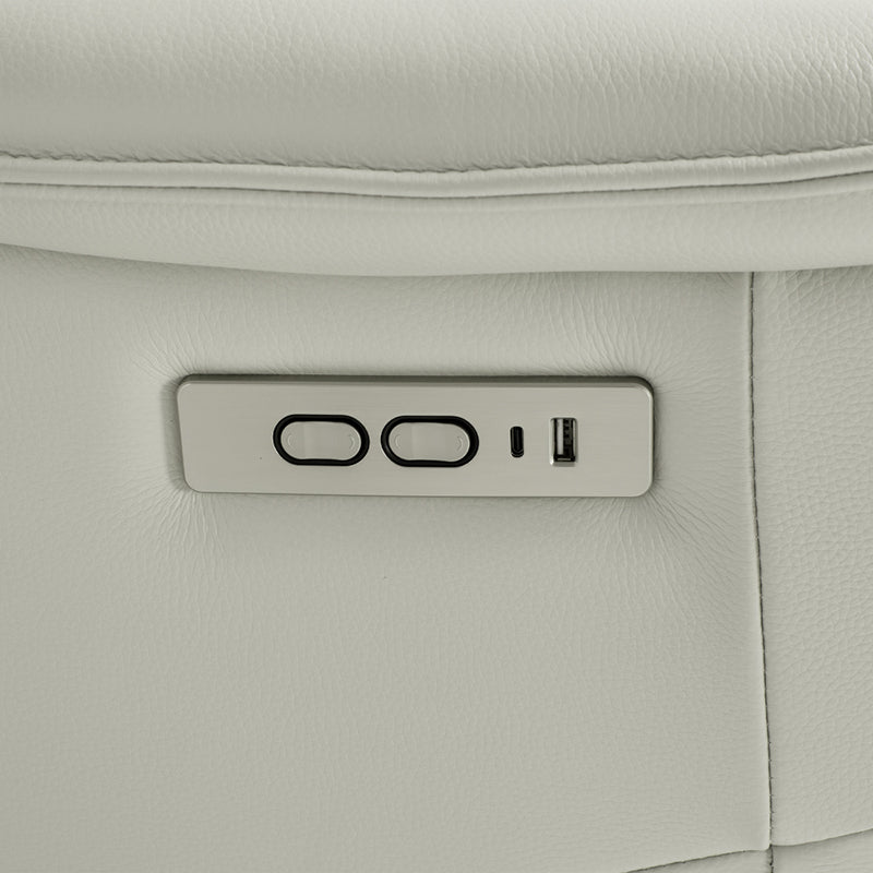 Slimline Leather Power Recliner - ETA Aug 2026