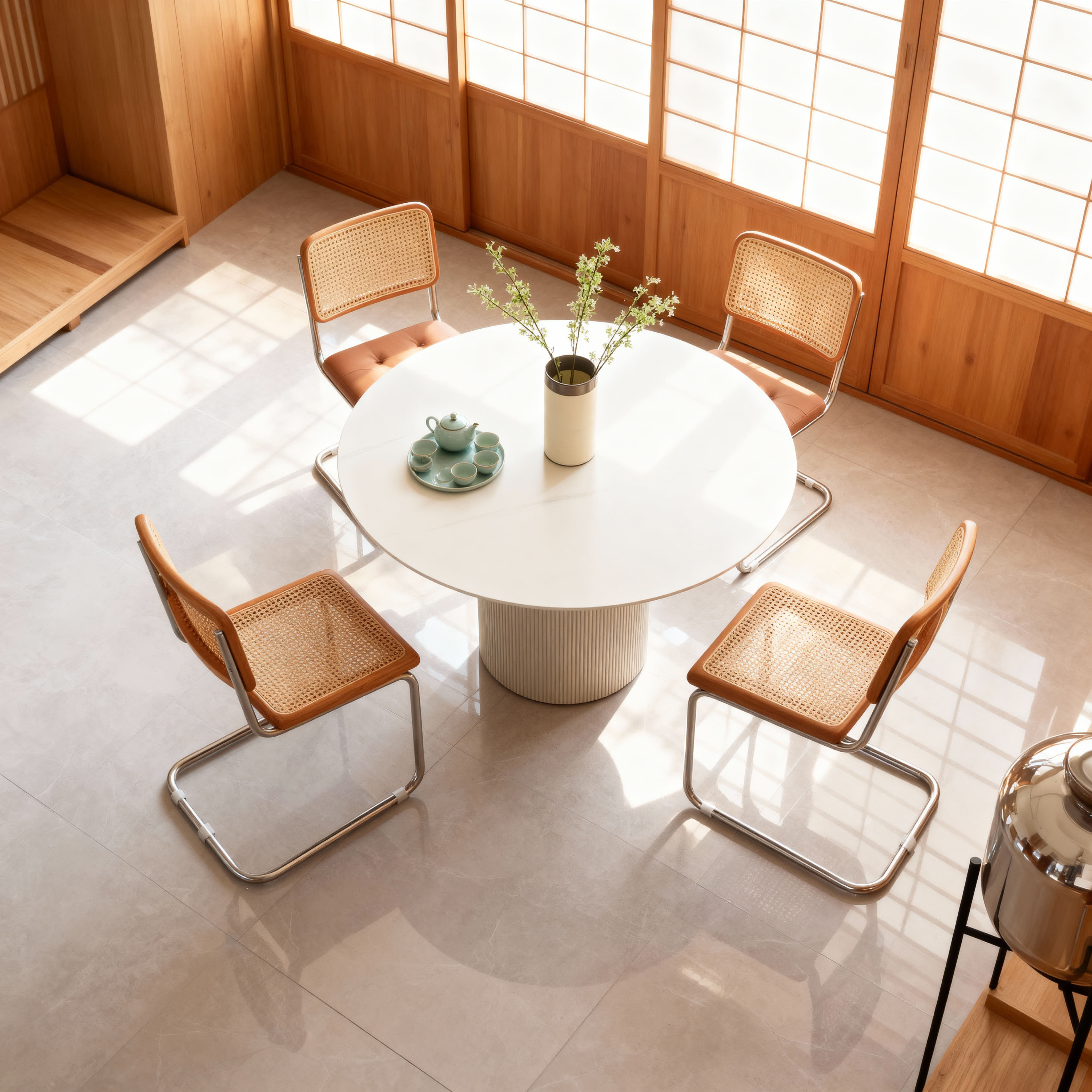 Snow Round Dining Table f1195*765