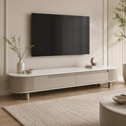 Snow TV Unit (Beige / White / Ivory)