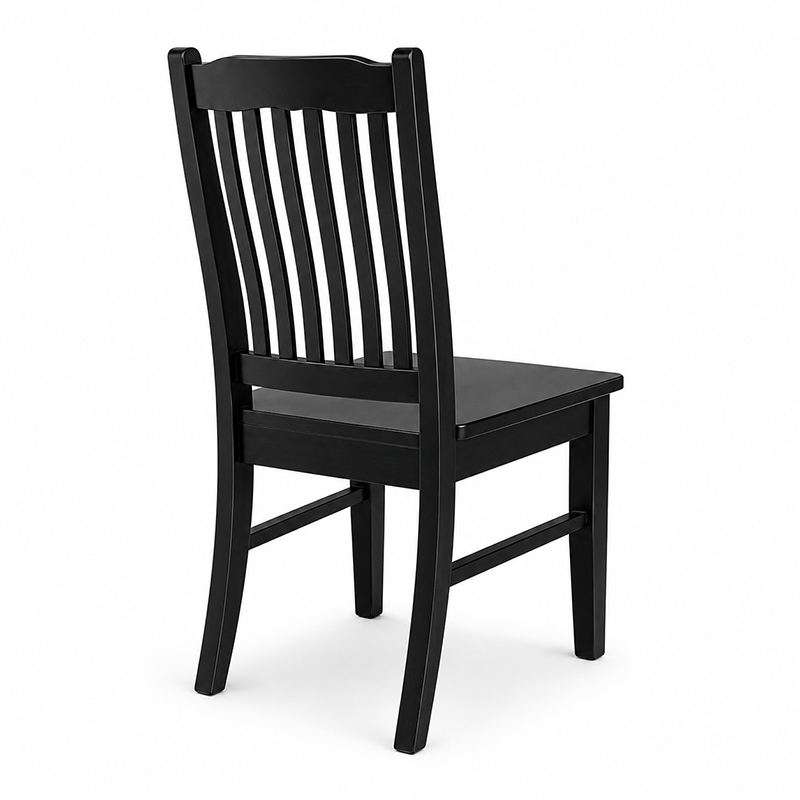 Solid Pine Dining Chair (Black)