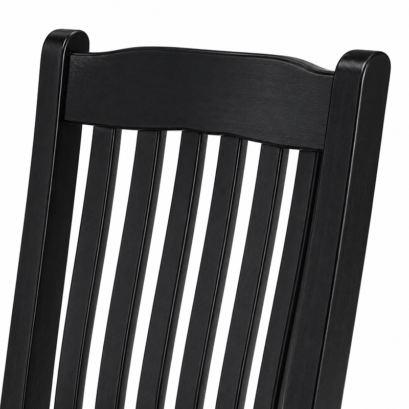 Solid Pine Dining Chair (Black)