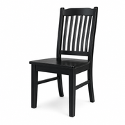 Solid Pine Dining Chair (Black)