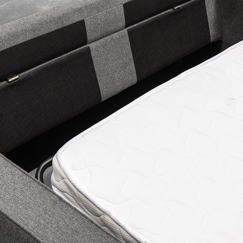 Spazer Fabric Sofa Bed Dark Grey or Light Grey