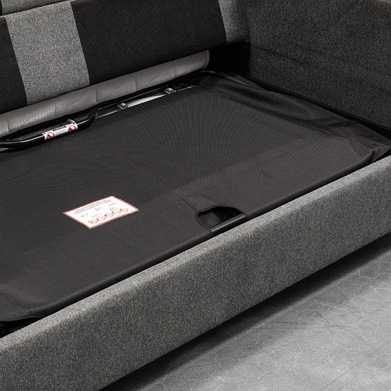 Spazer Fabric Sofa Bed Dark Grey or Light Grey